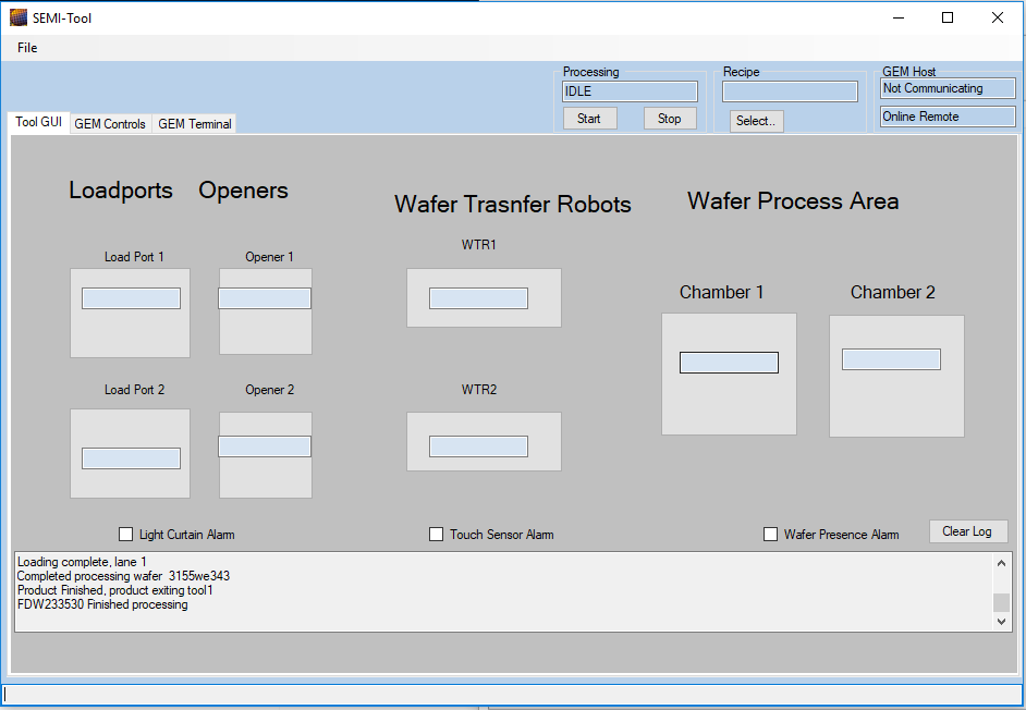 Creating a SECS/GEM interface for equipment automation using the Cimetrix CIMConnect toolkit